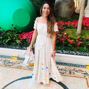 Maxi dress with star details